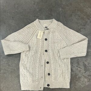 Women's Gray Cable Knit Sweater